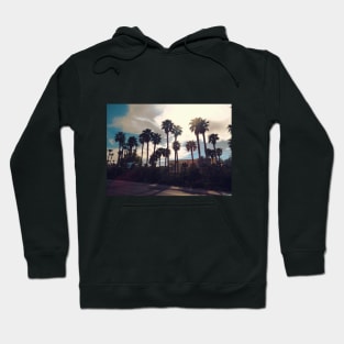 Palms blue sky clouds palm tree in Las Vegas Nevada Hoodie